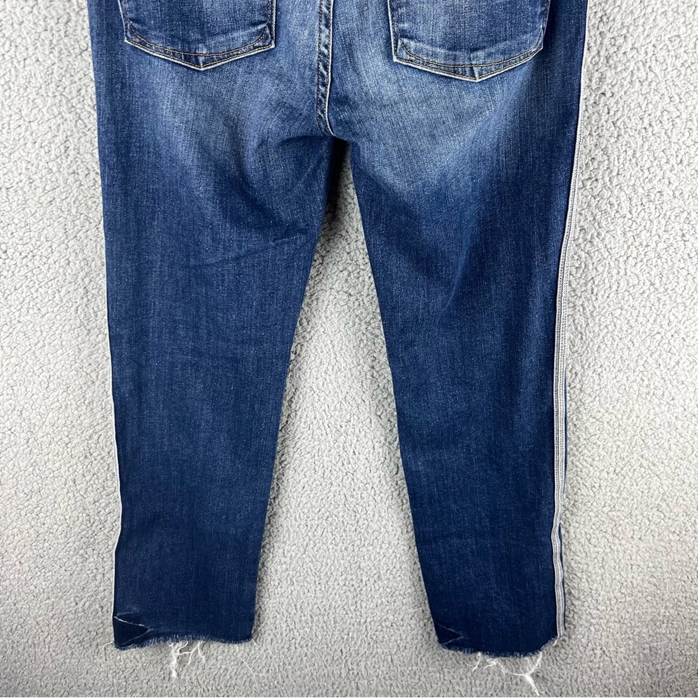 Good American Size 2/26 Raw Hem‎ Good Legs Athletic Side Stripe Skinny Jeans - Picture 10 of 15